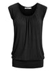 WT1054 Womens Solid Short Sleeve Sweetheart Top