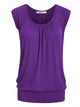 WT1054 Womens Solid Short Sleeve Sweetheart Top
