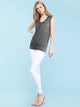 WT1054 Womens Solid Short Sleeve Sweetheart Top