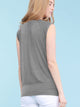 WT1054 Womens Solid Short Sleeve Sweetheart Top