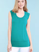 WT1054 Womens Solid Short Sleeve Sweetheart Top