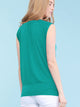WT1054 Womens Solid Short Sleeve Sweetheart Top