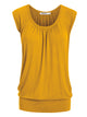 WT1054 Womens Solid Short Sleeve Sweetheart Top