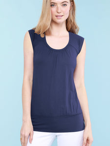WT1054 Womens Solid Short Sleeve Sweetheart Top