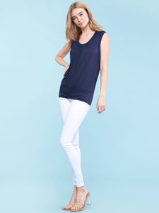 WT1054 Womens Solid Short Sleeve Sweetheart Top