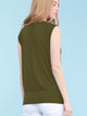 WT1054 Womens Solid Short Sleeve Sweetheart Top
