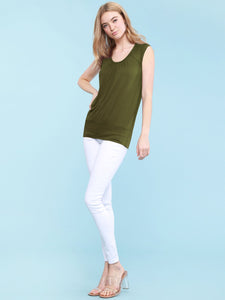 WT1054 Womens Solid Short Sleeve Sweetheart Top