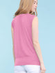 WT1054 Womens Solid Short Sleeve Sweetheart Top