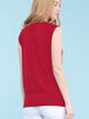 WT1054 Womens Solid Short Sleeve Sweetheart Top