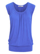 WT1054 Womens Solid Short Sleeve Sweetheart Top