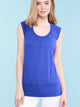 WT1054 Womens Solid Short Sleeve Sweetheart Top