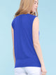 WT1054 Womens Solid Short Sleeve Sweetheart Top