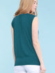 WT1054 Womens Solid Short Sleeve Sweetheart Top