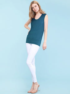 WT1054 Womens Solid Short Sleeve Sweetheart Top