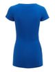 WT1606 Womens Basic Fitted Short Sleeve V-Neck T Shirt