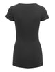 WT1606 Womens Basic Fitted Short Sleeve V-Neck T Shirt