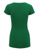 WT1606 Womens Basic Fitted Short Sleeve V-Neck T Shirt