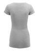 WT1606 Womens Basic Fitted Short Sleeve V-Neck T Shirt