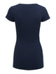 WT1606 Womens Basic Fitted Short Sleeve V-Neck T Shirt