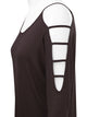 WT1803 Womens 3/4 sleeve Hollowed Out Shoulder Top T Shirts