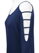 WT1803 Womens 3/4 sleeve Hollowed Out Shoulder Top T Shirts