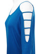 WT1803 Womens 3/4 sleeve Hollowed Out Shoulder Top T Shirts