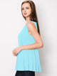 WT2098 Women Solid Sleeveless Tunic for Leggings Swing Flare Tank Tops