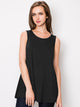WT2098 Women Solid Sleeveless Tunic for Leggings Swing Flare Tank Tops