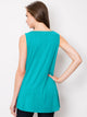 WT2098 Women Solid Sleeveless Tunic for Leggings Swing Flare Tank Tops