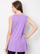 WT2098 Women Solid Sleeveless Tunic for Leggings Swing Flare Tank Tops