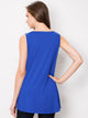 WT2098 Women Solid Sleeveless Tunic for Leggings Swing Flare Tank Tops