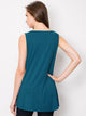WT2098 Women Solid Sleeveless Tunic for Leggings Swing Flare Tank Tops