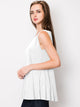 WT2098 Women Solid Sleeveless Tunic for Leggings Swing Flare Tank Tops