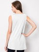 WT2098 Women Solid Sleeveless Tunic for Leggings Swing Flare Tank Tops