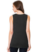 WT2148 Women's Summer Sleeveless Scoop Neck Pleated  Loose Fit Casual Tank Top