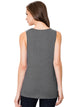 WT2148 Women's Summer Sleeveless Scoop Neck Pleated  Loose Fit Casual Tank Top