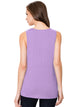 WT2148 Women's Summer Sleeveless Scoop Neck Pleated  Loose Fit Casual Tank Top