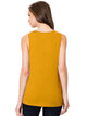 WT2148 Women's Summer Sleeveless Scoop Neck Pleated  Loose Fit Casual Tank Top