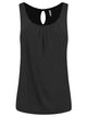 WT2315 Women's Summer Sleeveless Pleated Back Closure Casual Tank Tops