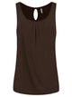 WT2315 Women's Summer Sleeveless Pleated Back Closure Casual Tank Tops