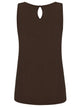 WT2315 Women's Summer Sleeveless Pleated Back Closure Casual Tank Tops