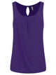 WT2315 Women's Summer Sleeveless Pleated Back Closure Casual Tank Tops