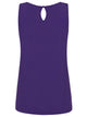 WT2315 Women's Summer Sleeveless Pleated Back Closure Casual Tank Tops