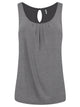 WT2315 Women's Summer Sleeveless Pleated Back Closure Casual Tank Tops