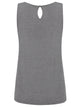 WT2315 Women's Summer Sleeveless Pleated Back Closure Casual Tank Tops