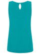 WT2315 Women's Summer Sleeveless Pleated Back Closure Casual Tank Tops