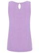 WT2315 Women's Summer Sleeveless Pleated Back Closure Casual Tank Tops