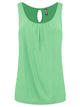 WT2315 Women's Summer Sleeveless Pleated Back Closure Casual Tank Tops