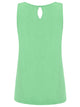 WT2315 Women's Summer Sleeveless Pleated Back Closure Casual Tank Tops