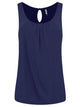 WT2315 Women's Summer Sleeveless Pleated Back Closure Casual Tank Tops